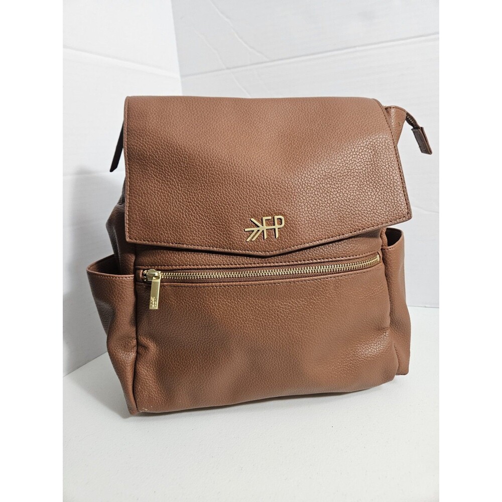 Freshly Picked Mini Classic Diaper Bag II Women's Handbag Brown Cognac